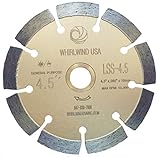 WHIRLWIND USA LSS 4 1/2 Inch Diamond Saw Blade,Dry or Wet Cutting Saw Blades for Sharp Cutting Concrete Stone Brick Masonry, Broadened Cutter Head (4.5')
