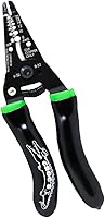 Rack-A-Tiers Croc's Jr. Needle Nose Wire Strippers - Compact Wire Cutter, Stripper, Crimper & Bolt Cutter with Glow-in-Dark Handles (47002)