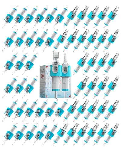 Hawink 60 Assorted Tattoo Needles Cartridge Mixed Size #10 Bugpin cover