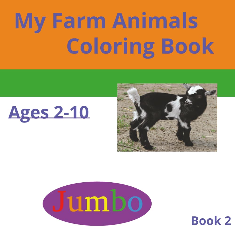 My Farm Animals Coloring Book, Book 2 | Coloring book for toddlers | coloring book for kids | coloring book to help anxiety | coloring book for boys and girls