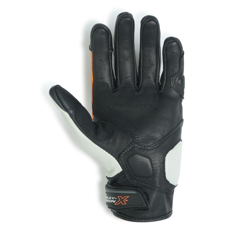 Image of HARLEY-DAVIDSON X Force Edge Riding Gloves | Lightweight Fit | Breathable Fabric | Reinforced Palm | Touch Compatible | Color - Black | Size - M