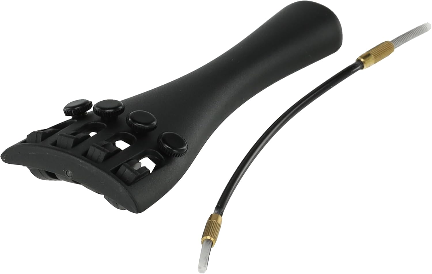 Wittner Violin Tailpiece 1/2 Hi-Tech Plastic with 4 Fine Tuners, Ultra Light