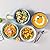 vancasso Bonita 24 OZ Cereal Bowls Set of 6 and 50 OZ Pasta Bowls Set of 6, Stoneware Serving Bowls Dishwasher & Microwave Safe, Blue Bowl Set
