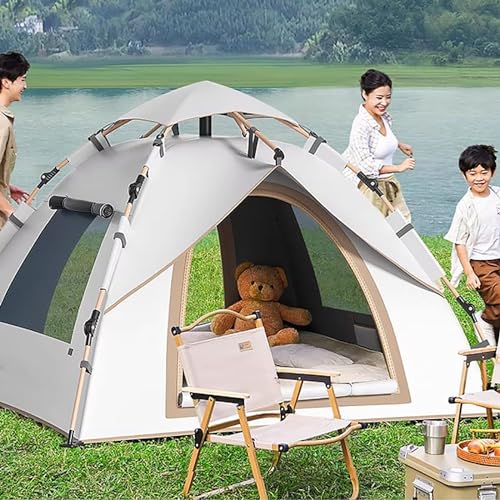 Carpa para campamento portátil de 1 persona, 2 puertas miniatura 4