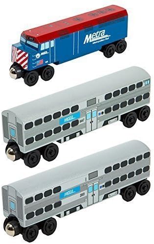 Whittle Shortline Railroad Metra F40 Blue 3pc. Set