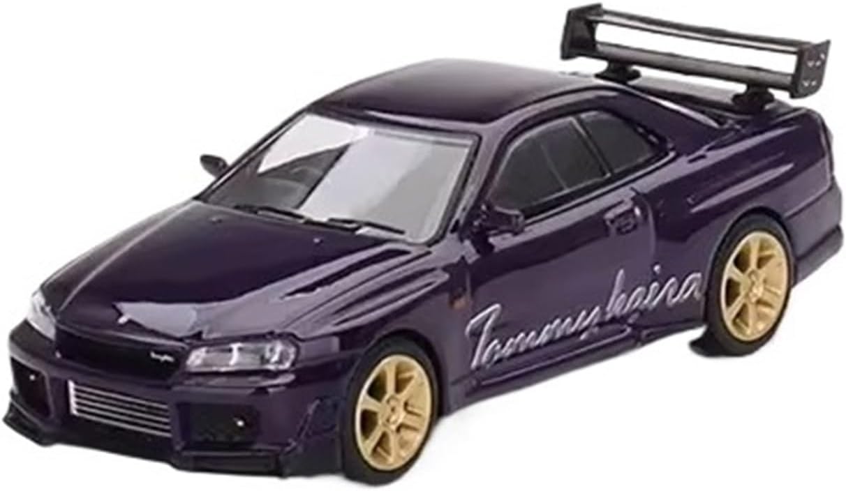1/64 for GT-R (R34) Midnight Purple Diecast Model Car(No Box)