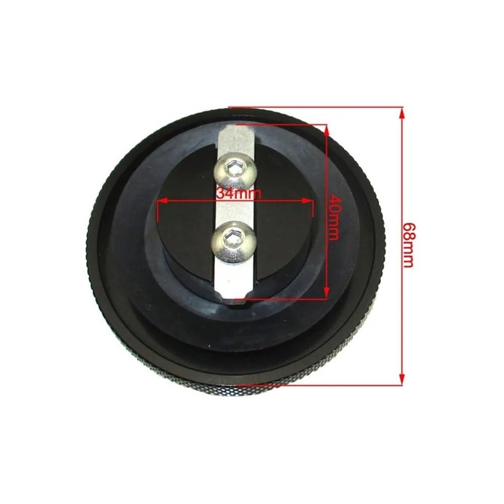 Coperchio del tappo del serbatoio in alluminio for serbatoi da 34 mm Bike Mini Trail(Black)
