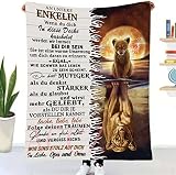 Kuscheldecke Personalisierte Decke An Unsere Enkelin von Oma Opa,Geschenke an Meinen Enkelin Flauschige Weich Plüsch Decke Flanell sofadecke Mikrofaser Wohndecke Warme Couch Decken