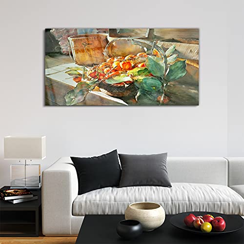 Tableau acrylique pour mur vide grand format 120x60cm fruits - 3
