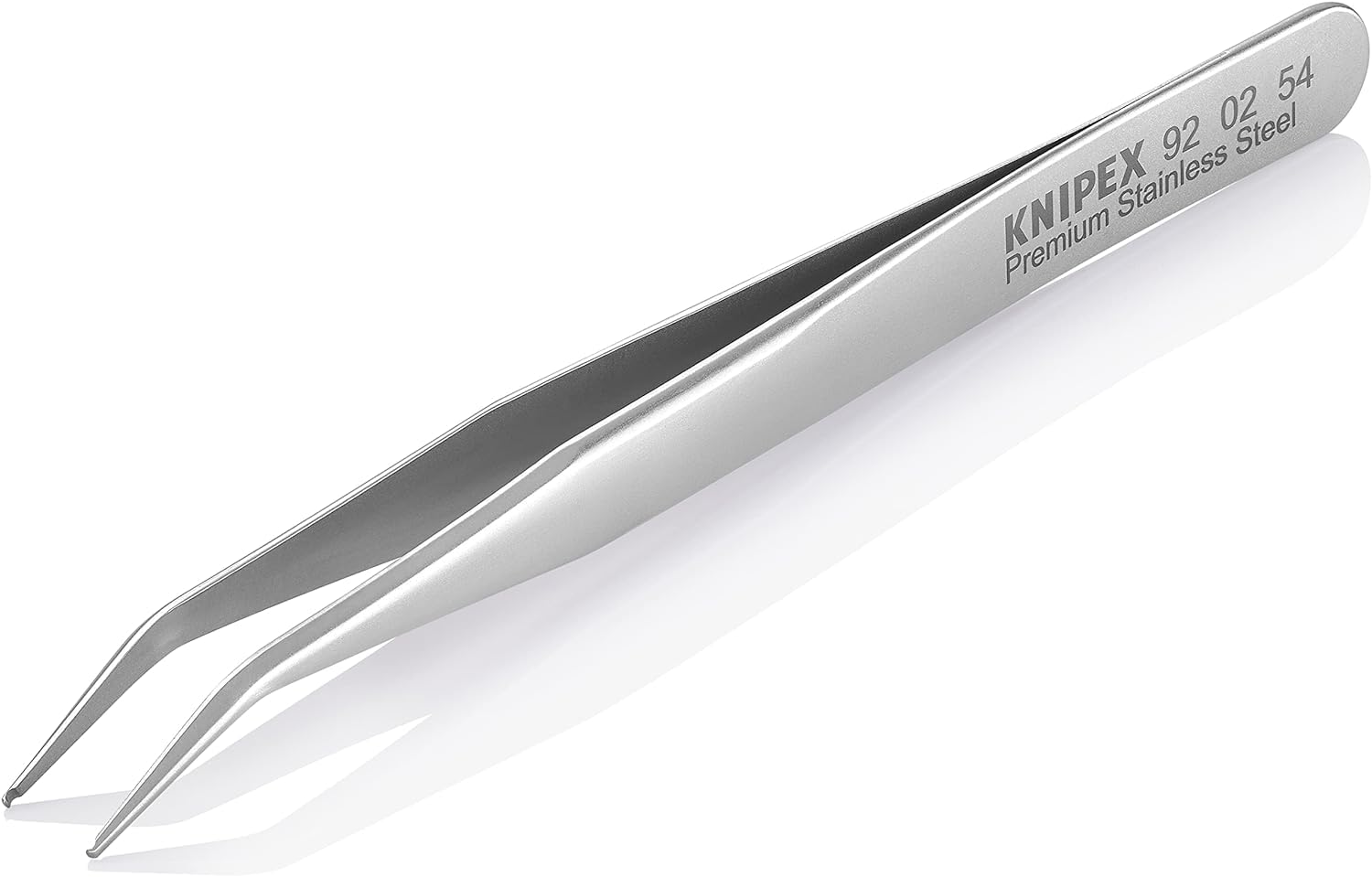 KNIPEX SMD-Präzisionspinzette Mattiert Glatt 115 mm, 92 02 54