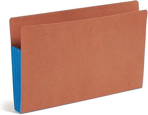 Miniatura 3 de Smead Bolsillo para archivos con pestaña final, pestaña reforzada de corte recto, expansión de 3-1/2", tamaño legal extra ancho, cuerda roja con