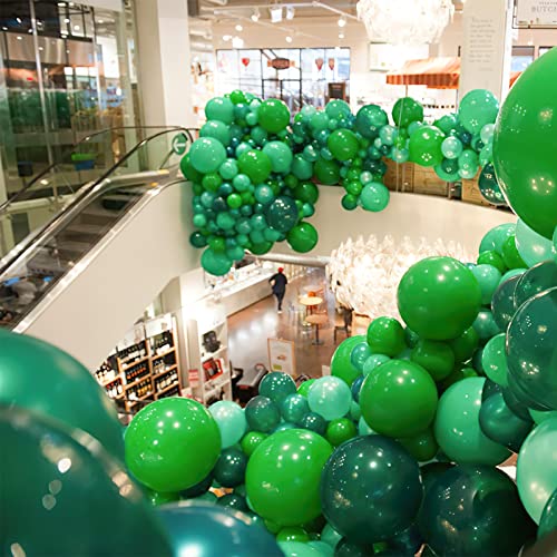 Image of PartyWoo Green Balloons 50pcs Green Latex Helium Balloons 12 Inch