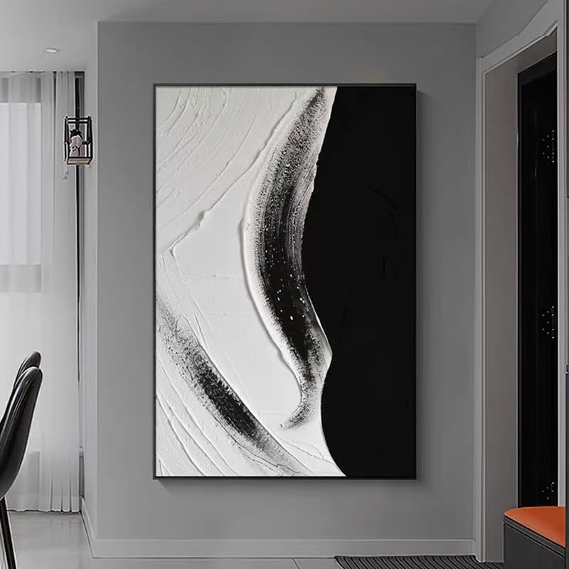 Póster moderno abstracto para decorar tu salón con elegancia en tonos grises