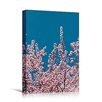 Canvas Wall Art Pink Fields Bohemian Colorful Floral Group Multicolor Photography - 12x18 inches