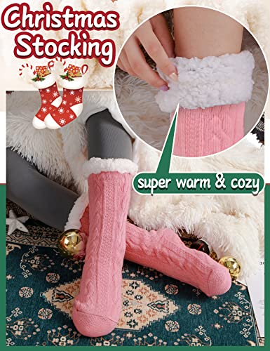 Image of EBMORE Women Slipper Fuzzy Socks Fluffy Cozy Cabin Warm Winter Soft Thick Comfy Fleece Non Slip Home Socks