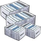 Extra large 7 compartments water laundry cabinet clothes storage box, jeans compartment storage box