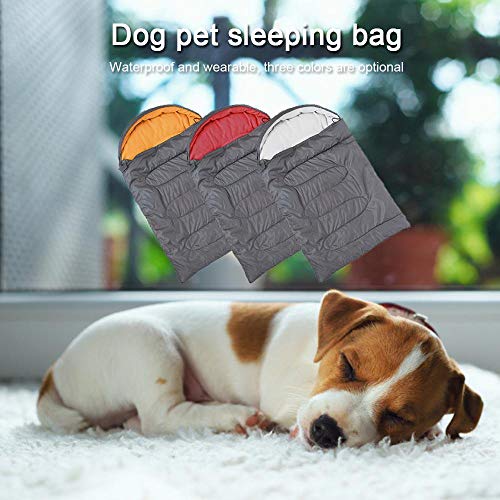 TEEPAO Großer Schlafsack für Hunde, Wasserdichte Pet Outdoor Bett Weiche Zwinger Matte mit Tragbaren Aufbewahrungstasche für Reise Camping Wandern, Verschleißfest - 115 x 74cm