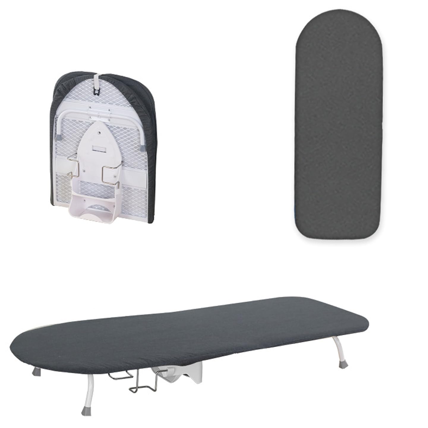 Pobbycrafm Tabletop Ironing Boards Small Ironing Boards Foldable Iron Board Whit Heat Resistant Cover Compact Table Ironing Board G