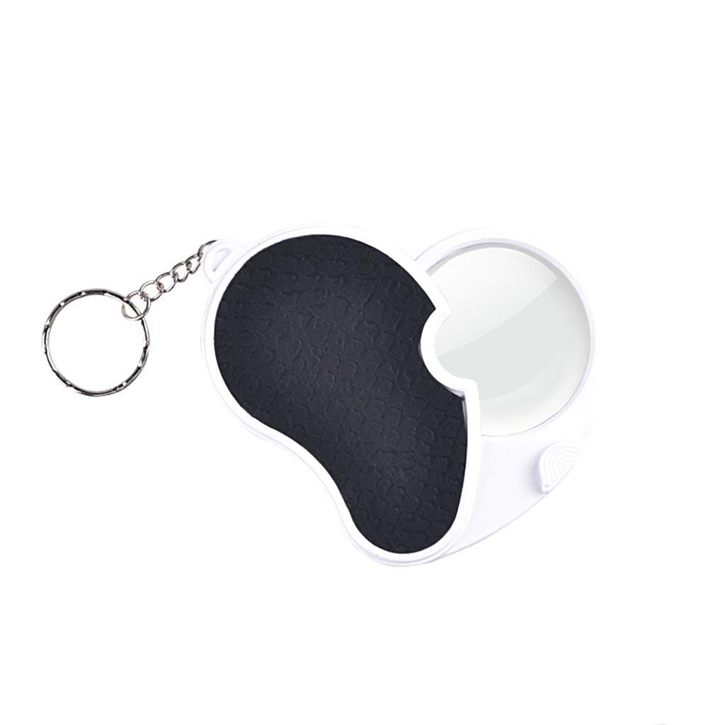 Lupa De Bolsillo Plegable 5X, Lupa De Mano con Luz Led, Llavero con Lupa para Lectura, Joyeros, Inspección, Joyas, Monedas, Pasatiempos, Viajes, Lente Abierta De 45 Mm De Diámetro
