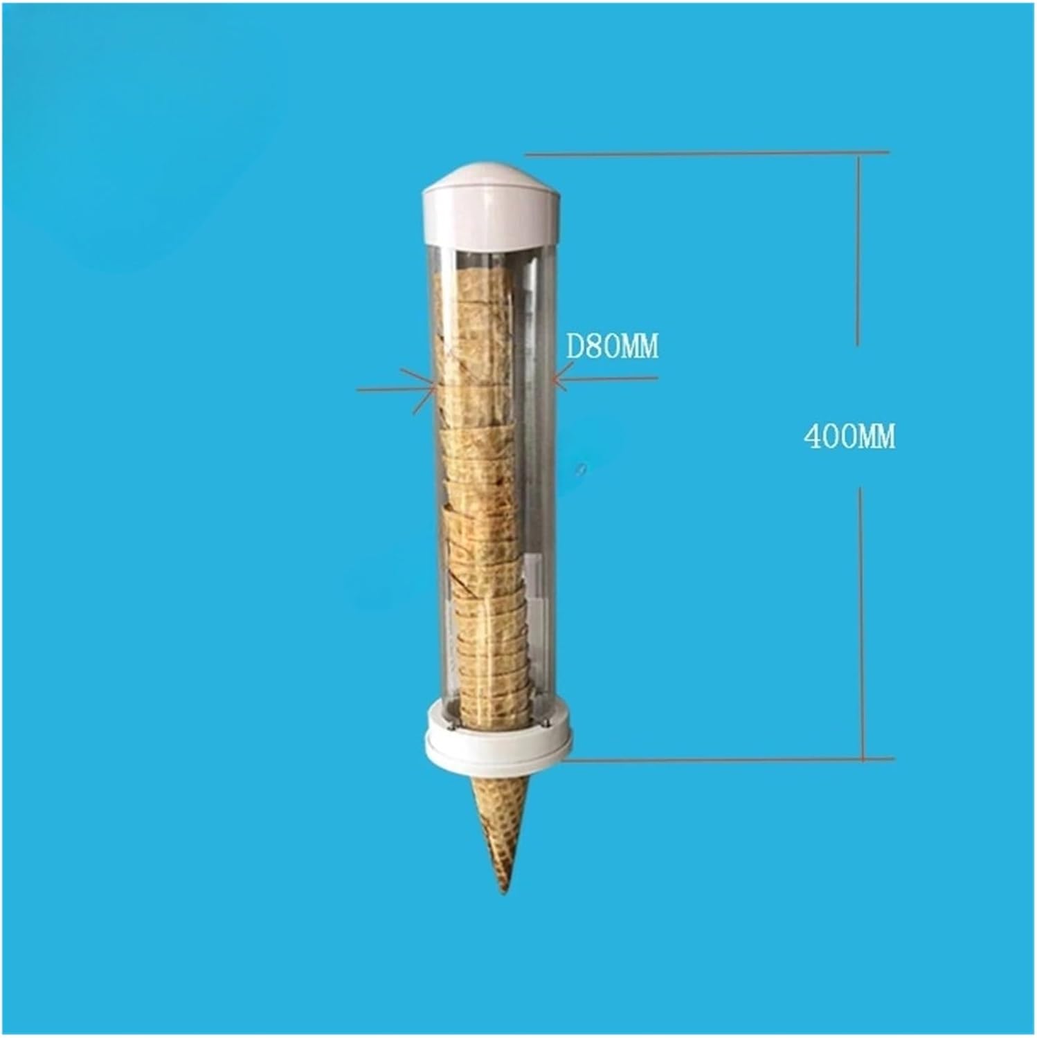 40cm Long Ice Cream Cones Barrel Holder Serve Machines Replacement Part Use Double-Sided Tape