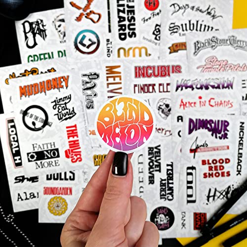 Bulbacraft 104Pcs Grunge Stickers, 90'S Grunge Music, Rock Stickers, Rock Band Stickers, Grunge Gifts For Men And Women, Waterproof Stickers, Guitar Stickers, Music Stickers #TOP7