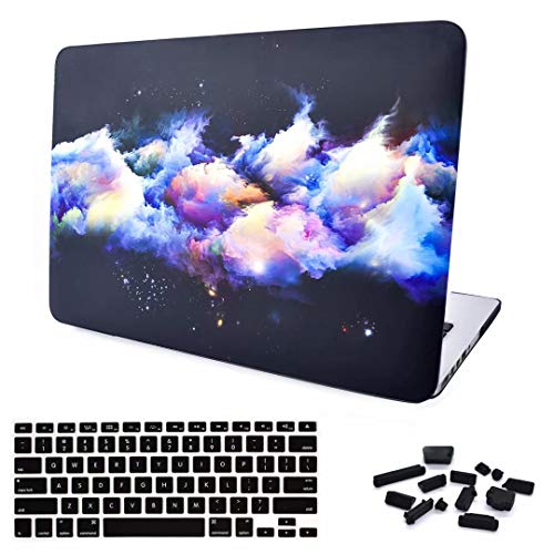MacBook Air 13 Zoll Hülle A1466 A1369 Hartplastik gummierte Abdeckung mit Tastaturabdeckung Staubdichter Stecker für 2010 bis 2017 MacBook Air