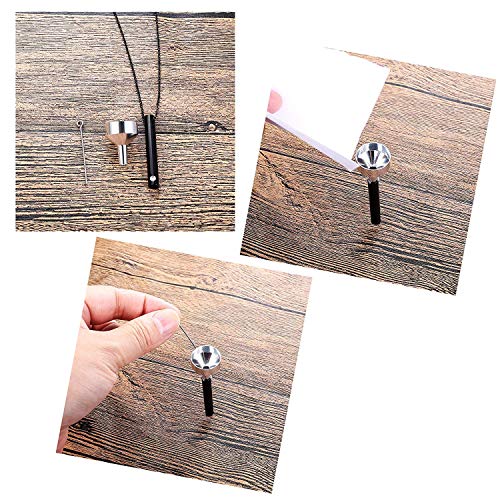 MILACOLATO 2 pcs Cremation Urn Pendant Necklace for Memorial Black Stainless Steel with CZ Necklace Ashes Jewelry Keepsakes