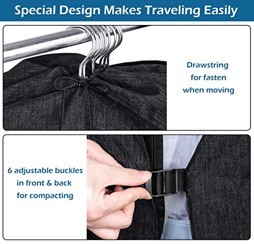 MISSLO 60" Garment Bags for Travel + 50“ Hanging Garment Bags4