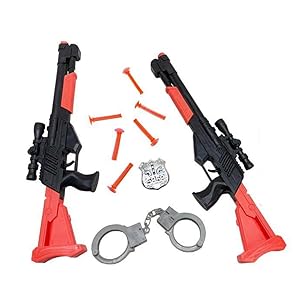 Ecommur 2-Schrotflinten-Set Spielzeugwaffen für Kinder