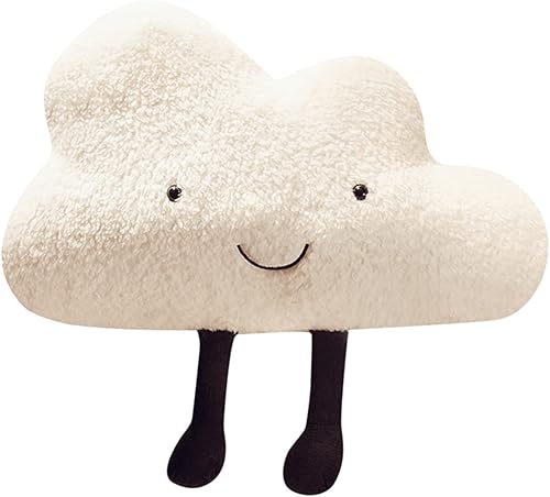 Almohada de peluche de 23.6 pulgadas con diseño de nube Kawaii de peluche suave, almohada corporal para abrazar, novedosa, juguete de anime, regalos