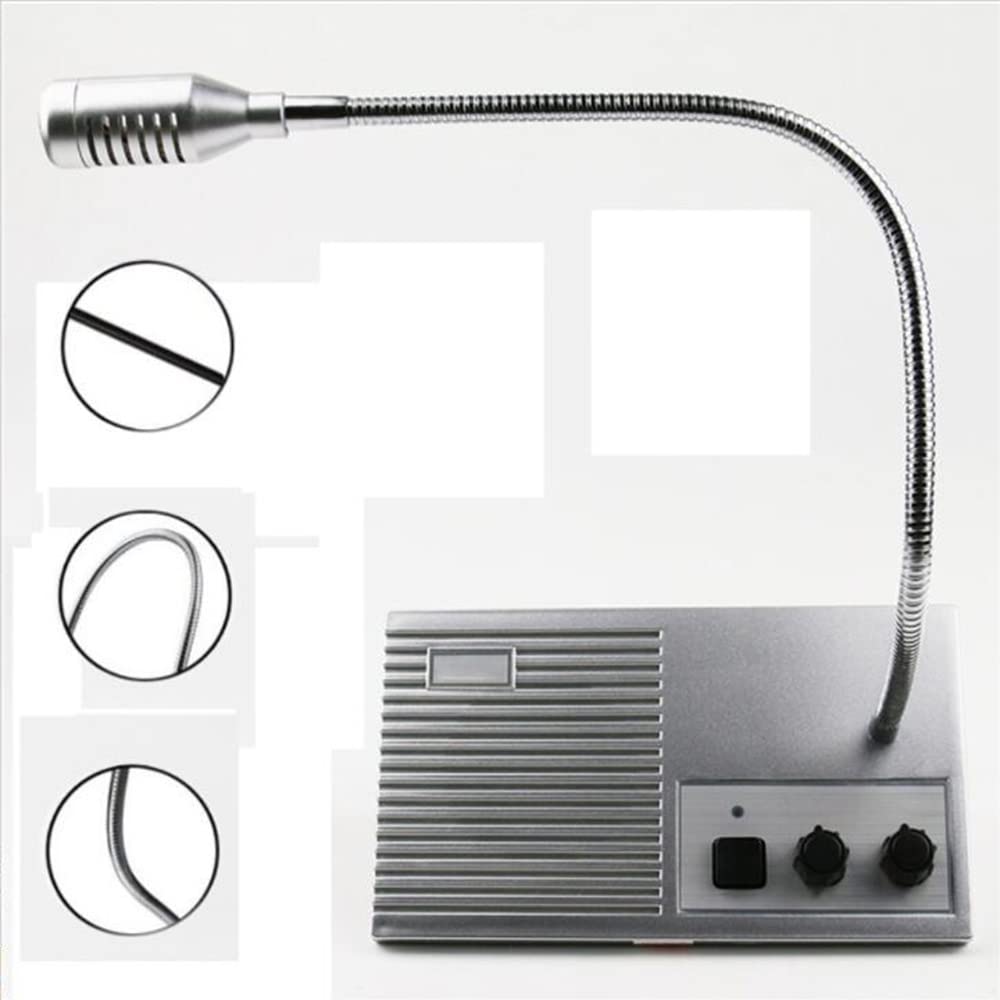 Sistema de Altavoces de Ventana, micrófono de Sonido lo Suficientemente Alto, intercomunicador de Contador de Ventana de Doble vía antiinterferencias para Negocios/Banco/Oficina