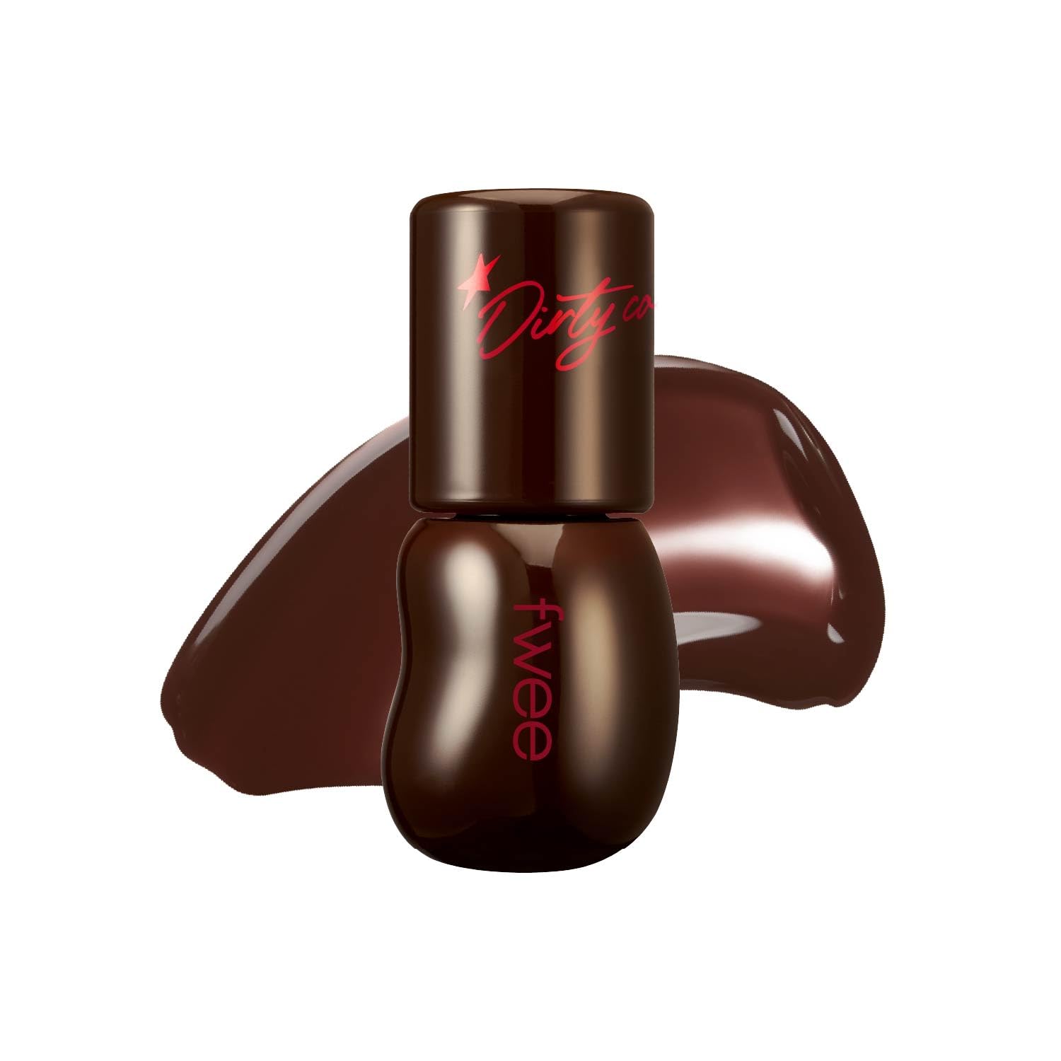 fwee 3D Voluming Gloss 70 Rich High Shine Non-Sticky Lip Gloss for Makeup Long-Lasting Moisturizing Gel Formula Dirty