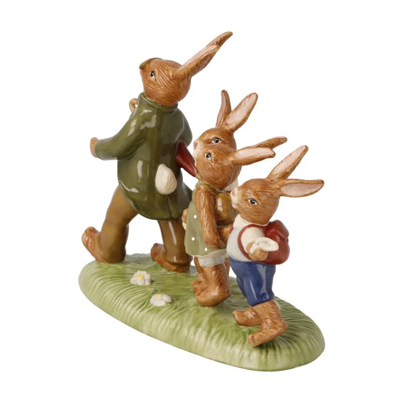 Goebel 66-845-34-1 Rabbit Figurine Hiking Day Porcelain 19 x 15 cm, White - Image 2