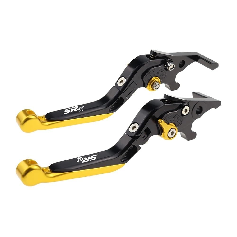 Beqlxta Color I Brake Clutch Adjustable Lever​ For Sr Gt125 2022 Clutch Levers For Gt 125 2021-2023 Folding Extendable Brake Handles Street Grips Handle And Ends Handlebar Grip(Color I)