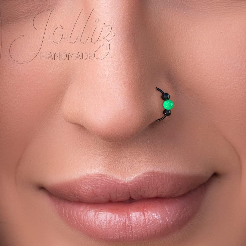 Black Nose Rings Opal - Image 2