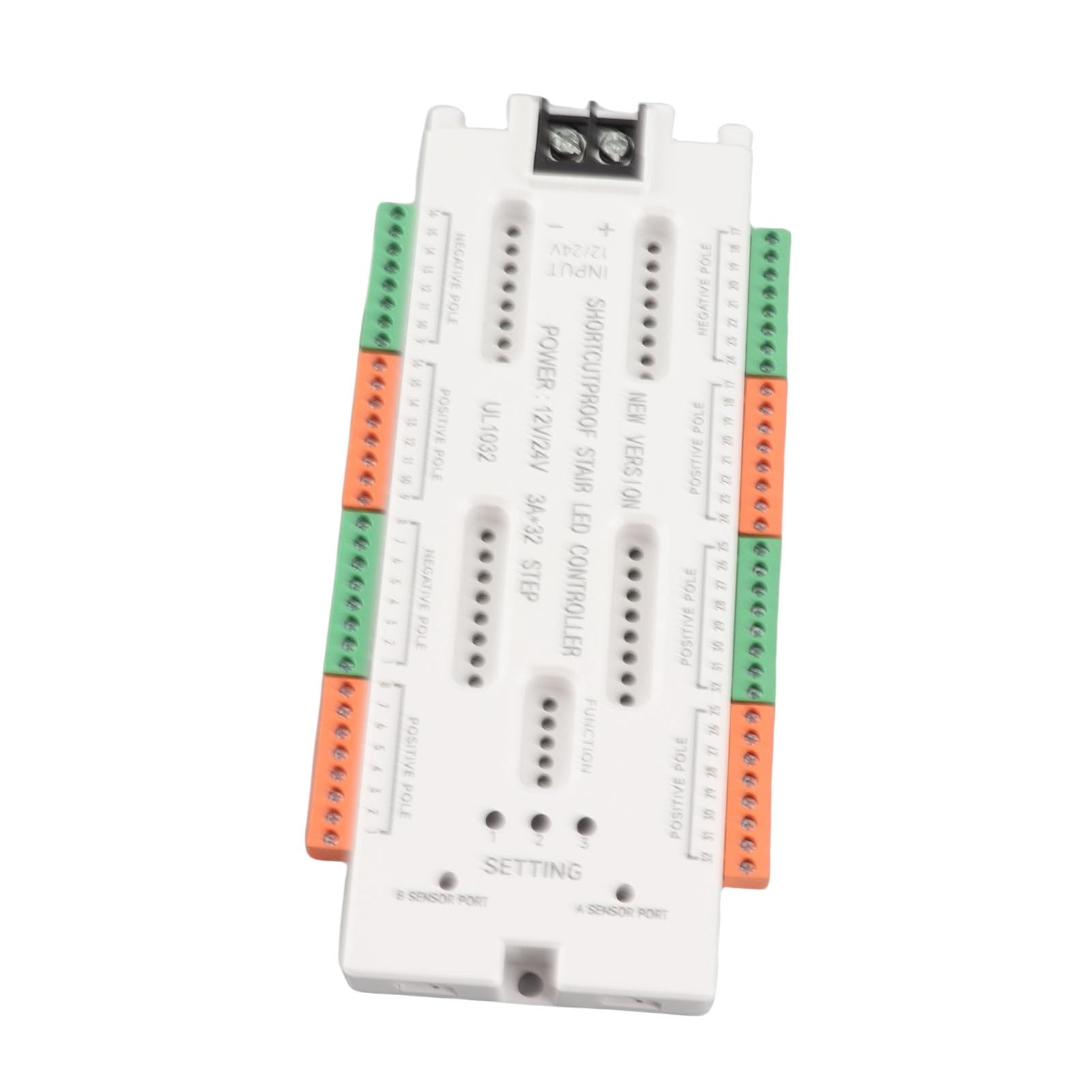 Wakects Kit de Contrôleur d'éclairage d'Escalier à LED de Mouvement, pour Escalier, avec Matériau ABS Ignifuge, Contrôle Automatique 'éclairage