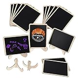 Petite taille: petit espace occupé, les mini tableaux sont livrés avec des supports, ce qui les rend faciles à afficher sur un bureau une table, des panneaux de tableau noir, un tableau de menu
