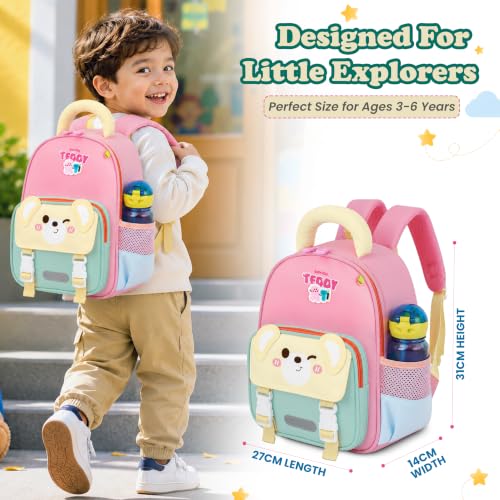 Image of Storite Kids Backpack for Boys & Girls 8L (3-6 Years) | Cute Crab Design Lightweight Toddler School Bag | Nursery & Preschool Cartoon Backpack with Front Pocket