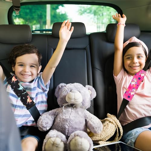 Image of Seat Belt Covers for Kids, 2 Pack Double-Sided Use Shoulder Pads for Kids