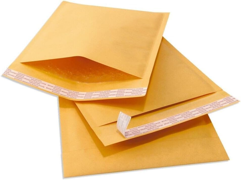 Kraft Bubble Mailers [100 Pack] Mailing Packing Envelopes #0 (6" x 9") - Image 2