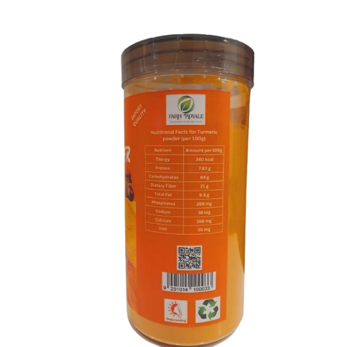 Farm Royale Haldi Powder/Turmeric Powder-5KG || 100% Pure and Natural||Export Quality||Hand-picked material