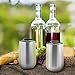 Shatterproof Stainless Steel Stemless Wine Glasses with Lid (Set of 2)- 14 oz- No Sweat, Sleek Double Wall Insulated Design- Premium Valentine's Day Gift Unbreakable Steel Wine Cup