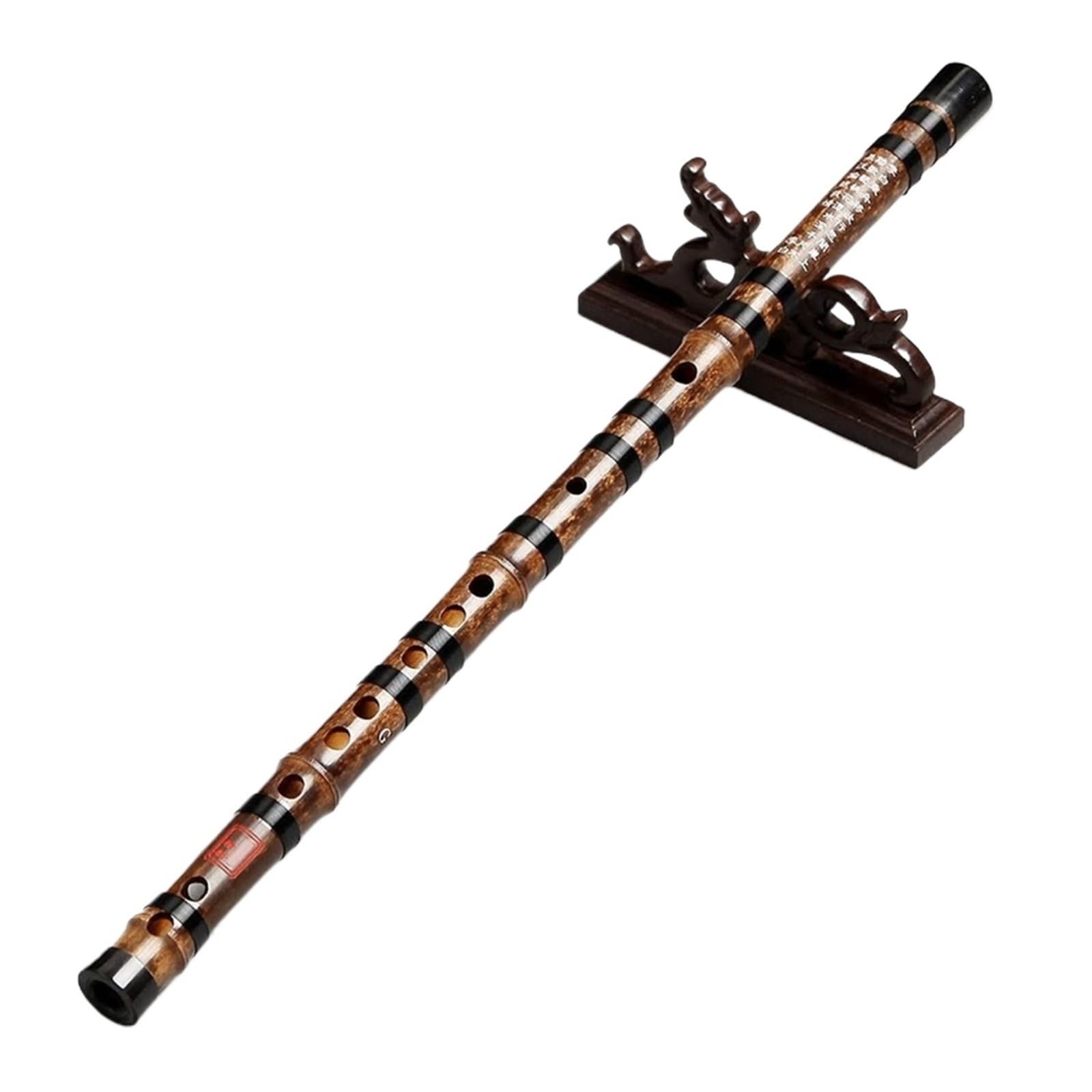 flauto di bambù Strumento musicale flauto di bambù per adulti professionale che suona strumento musicale flauto traverso(D key)