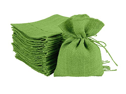 Bolsas de Yute con Cordón 7 x 5 Pulgadas Pack 20 miniatura 1