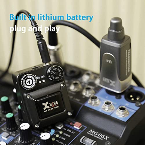 Image of Xvive U4 Wireless in-Ear Monitor System Receiver Personal IEM for Studio, Band Rehearsal,Live Performance (U4 Receiver ONLY)