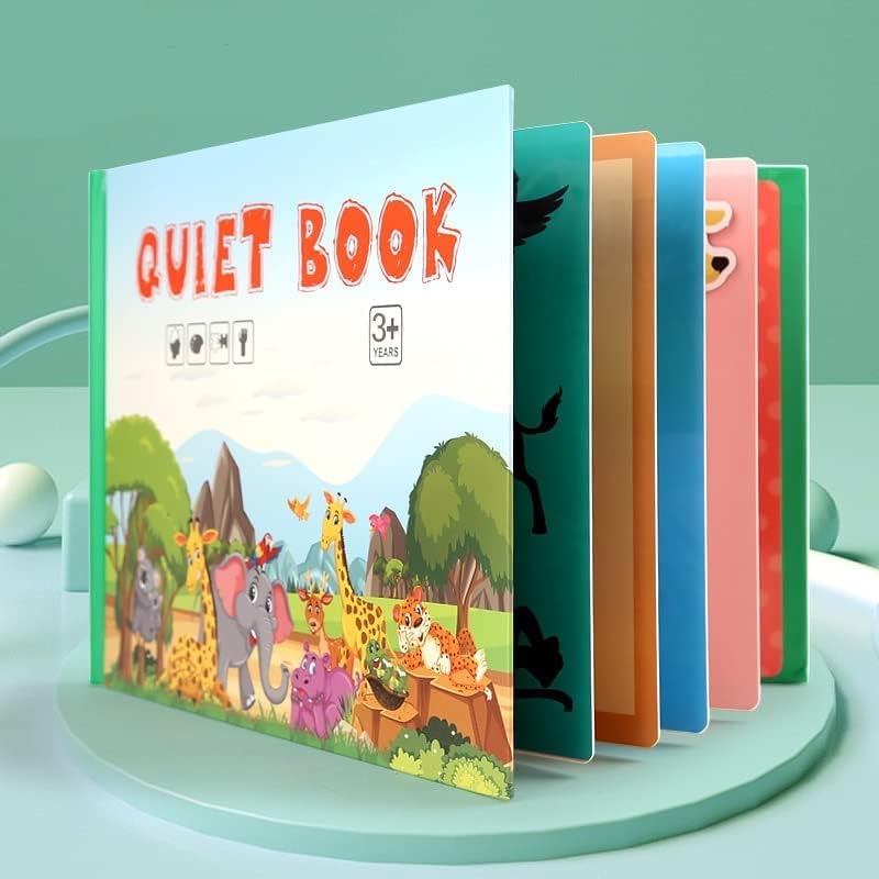 JIFOVER Juguete adhesivo silencioso con iluminación temprana, mantén a tus hijos lejos de la electrónica, nuevo libro ocupado para niños pequeños