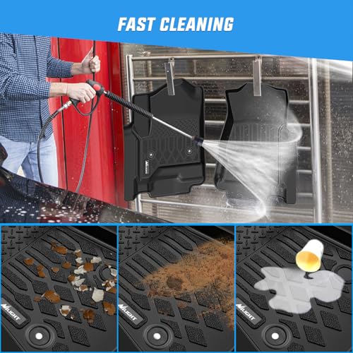 Image of Nilight Floor Mats for Chevy Chevrolet Suburban GMC Yukon XL Bucket Seats | 2015 2016 2017 2018 2019 2020 All Weather Custom Fit Heavy Duty Floor Liners