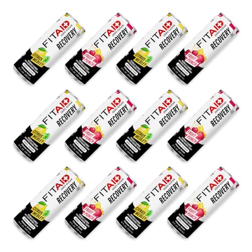 FITAID Post Workout Recovery, Zero Sugar Variety, 12 fl oz (12-Pack)