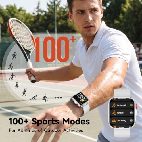 Image of Smart Watch for Men Women, Fitness Tracker Smartwatch 1.83 inch HD IP68 Gray