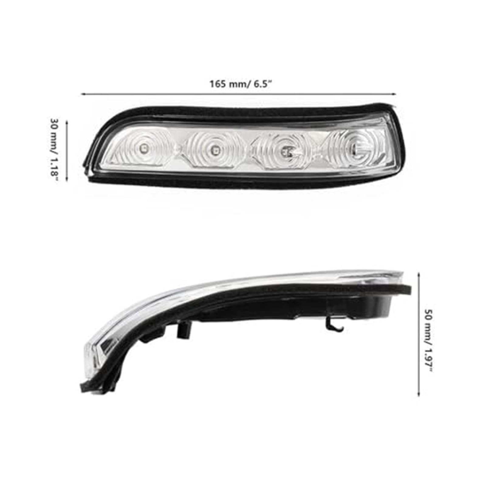 Dla Hyundai, dla I30 2009-2012 LED lusterko wsteczne samochodu boczne skrzydło kierunkowskaz cofania lampka sygnalizacyjna Światło kierunkowskazu samochodowego(BLACK Black Right)